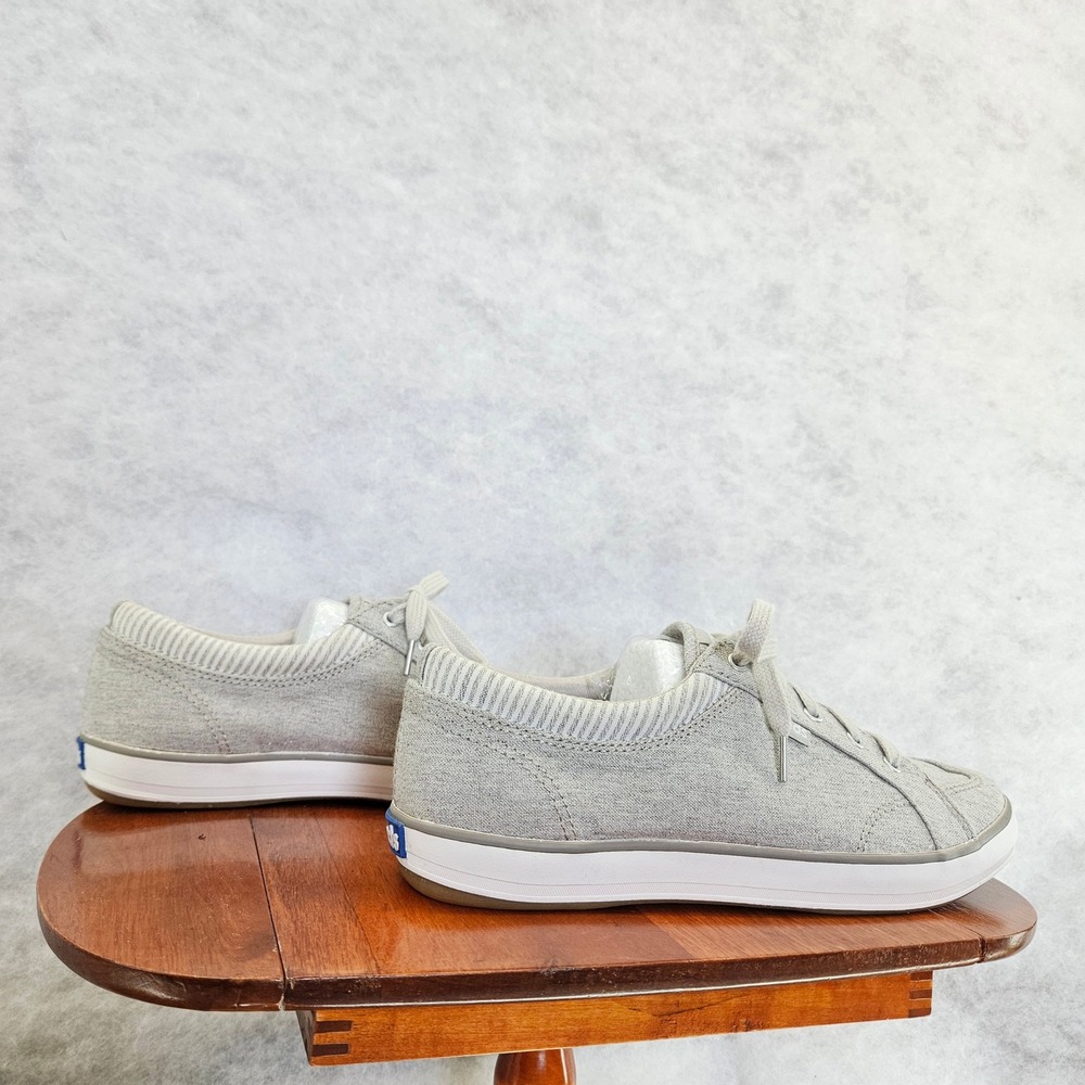Keds‎ Womens WF61858 Gray Canvas Lace Up Sneakers Size 7 Casual Shoes Like New - Picture 2 of 9